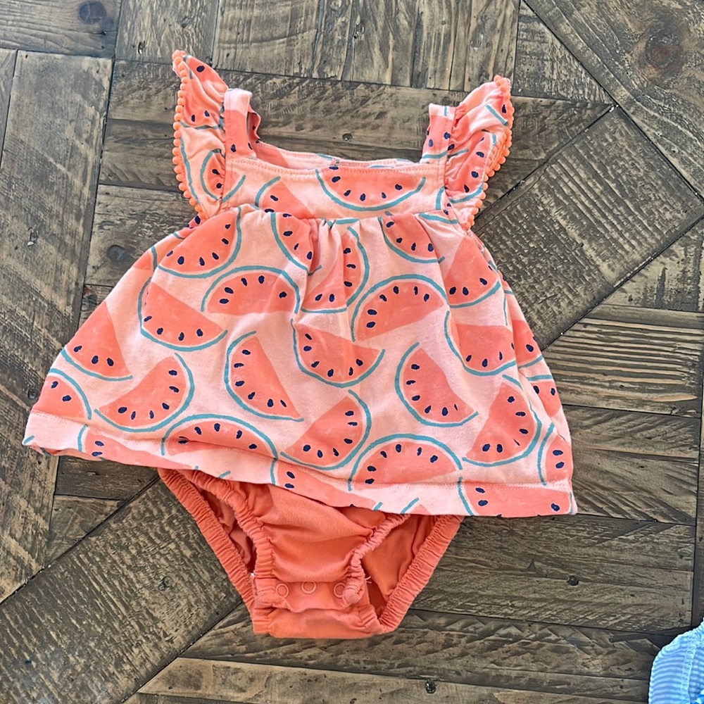 Carters watermelon outfit (one piece) 6m